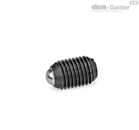 GN 615-KS Spring Plungers Steel, high spring load